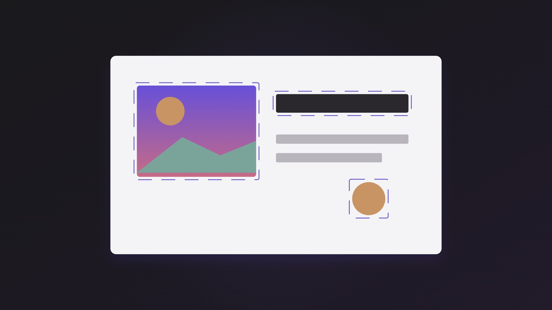 An imported slide opened in the editor, its text, shapes, and images listed as separate, selectable layers in the panel.