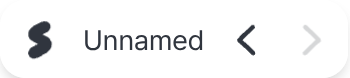 The top-left bar of the editor: the SSHOW mark, the editable project name, and the undo and redo buttons.