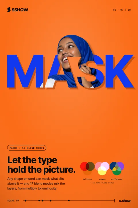 Poster: Let the type hold the picture.