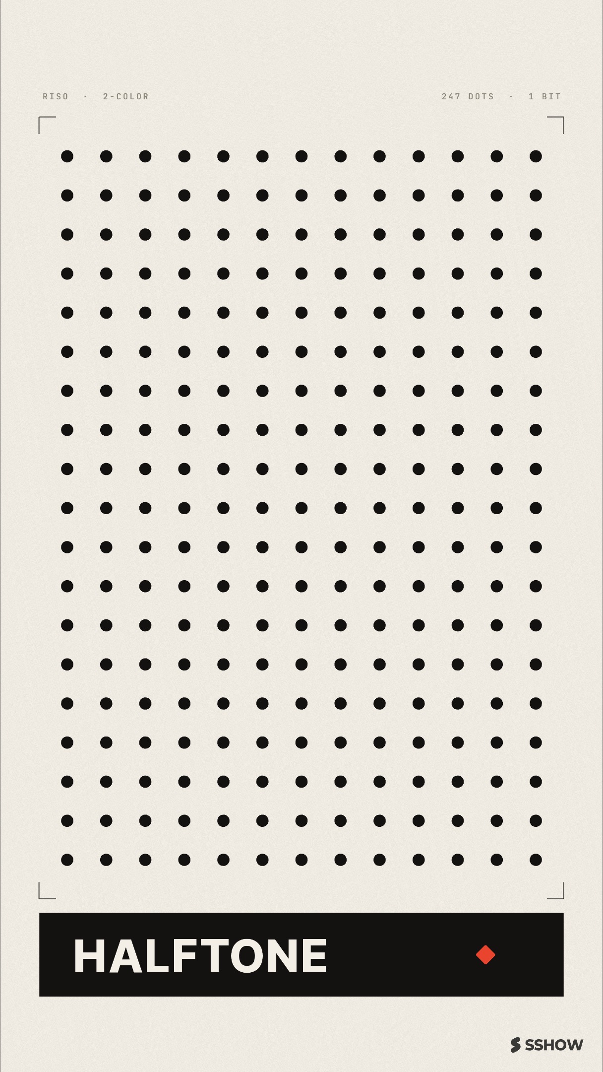 SSHOW playing a show — the Halftone poster scene